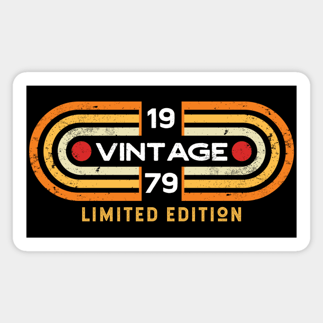 Vintage 1979 | Retro Video Game Style Sticker by SLAG_Creative